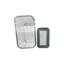 Recipiente 4Home Verde 1.8L | Conservación práctica y segura de alimentos